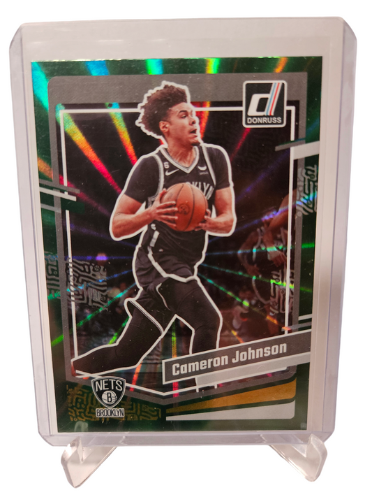 2023-24 Panini Donruss #165 Cameron Johnson Green Laser Holo