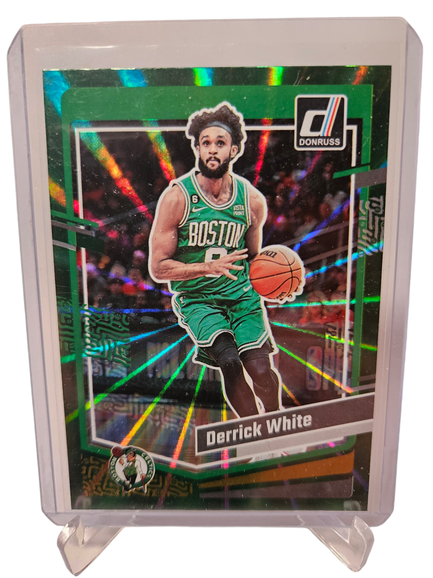 2023-24 Panini Donruss #3 Derrick White Green Laser Holo