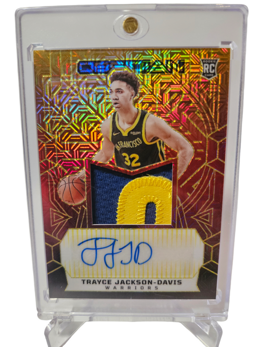 2023-24 Panini Obsidian #231 Trayce Jackson-Davis Rookie Card Patch Autograph Electric Etch Molten Mojo Gold 10/10