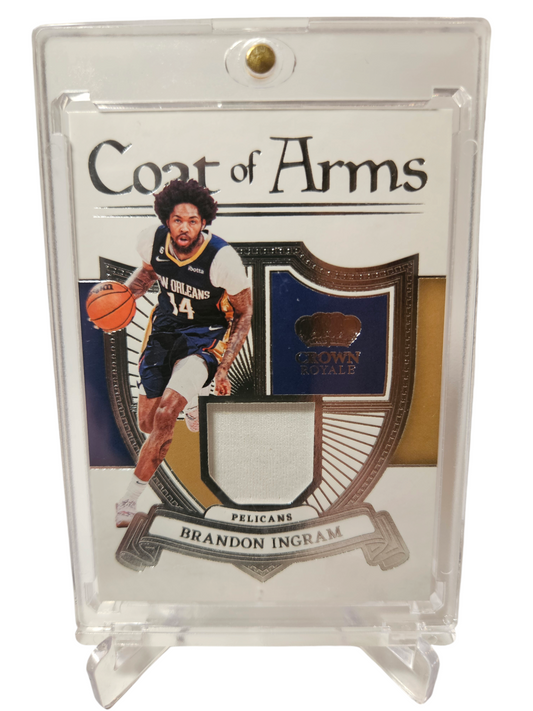 2022-23 Panini Crown Royale #COA-BIG Brandon Ingram Coat Of Arms Game Worn Patch