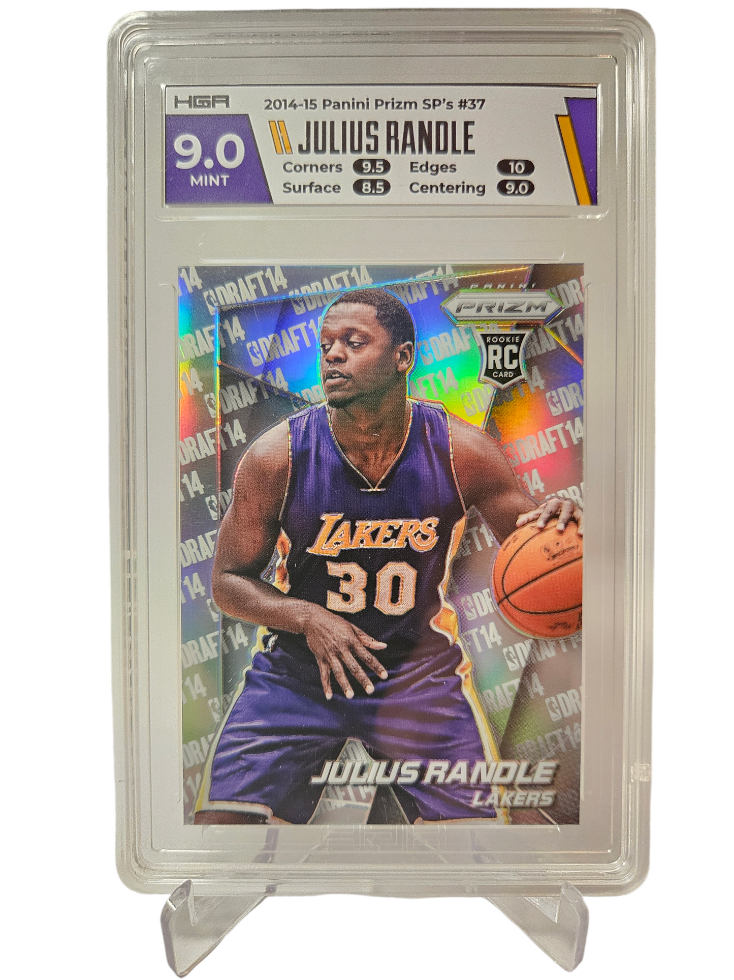 2014-15 Panini Prizm #37 Julius Randle Rookie Card Silver Prizm HGA9