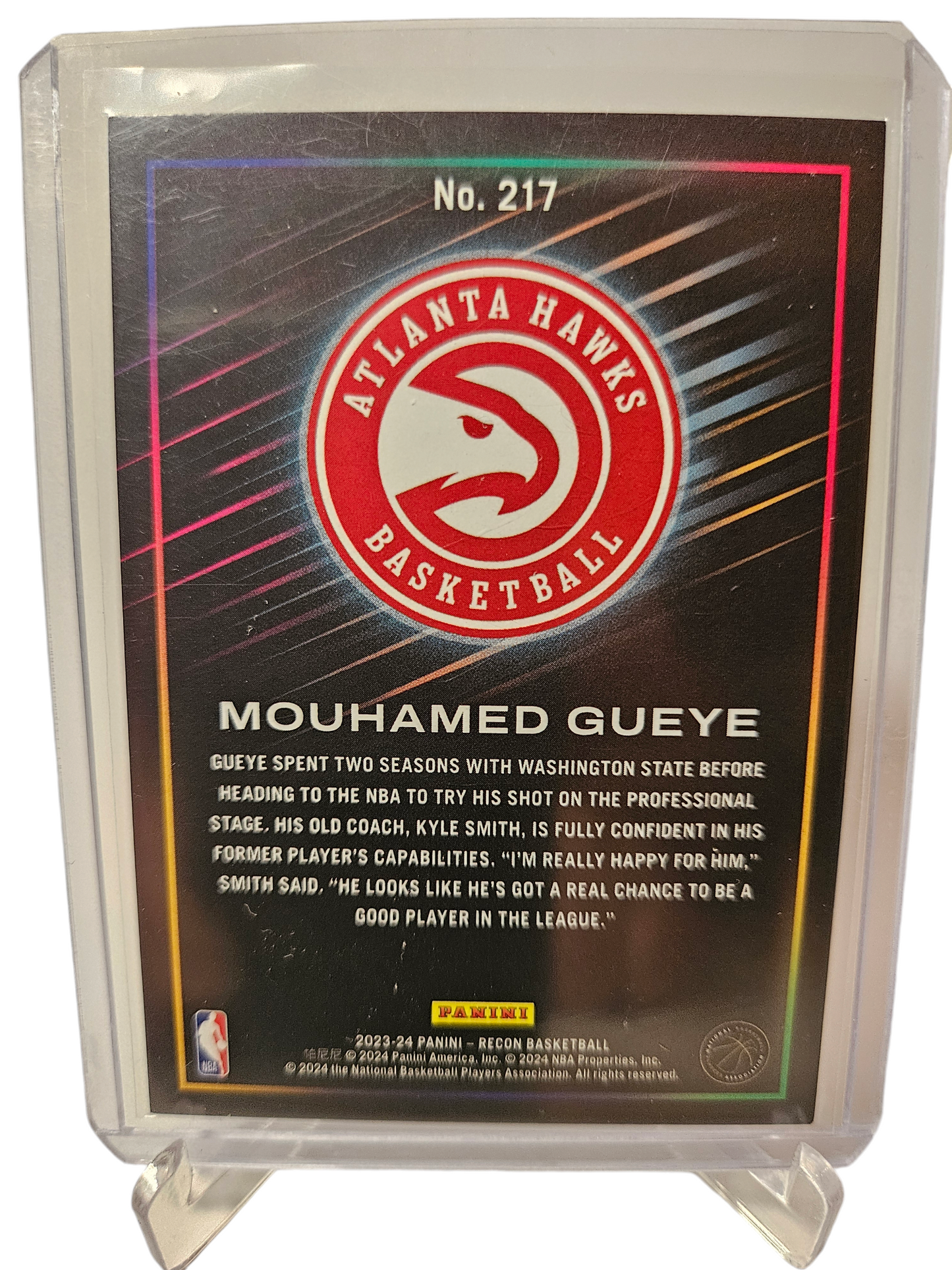 2023-24 Panini Recon #217 Mouhamed Gueye Rookie Card