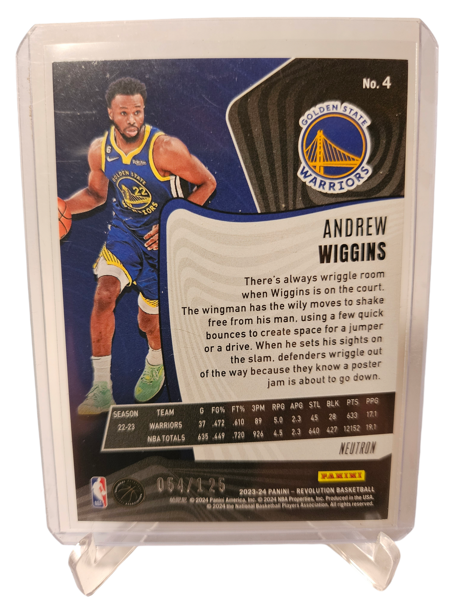 2023-24 Panini Revolution #4 Andrew Wiggins Neutron 054/125