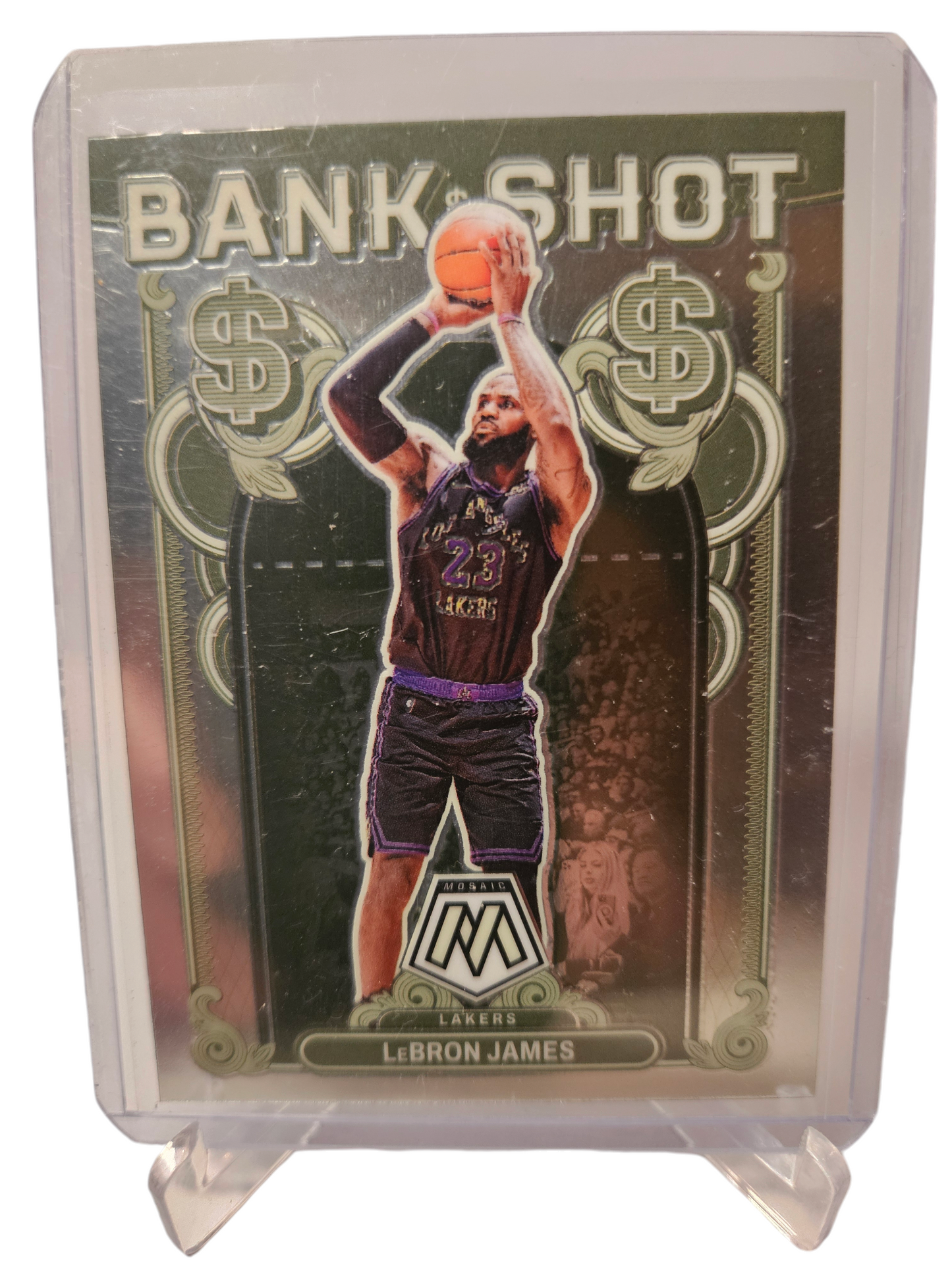 2023-24 Panini Mosaic #13 Lebron James Bank Shot