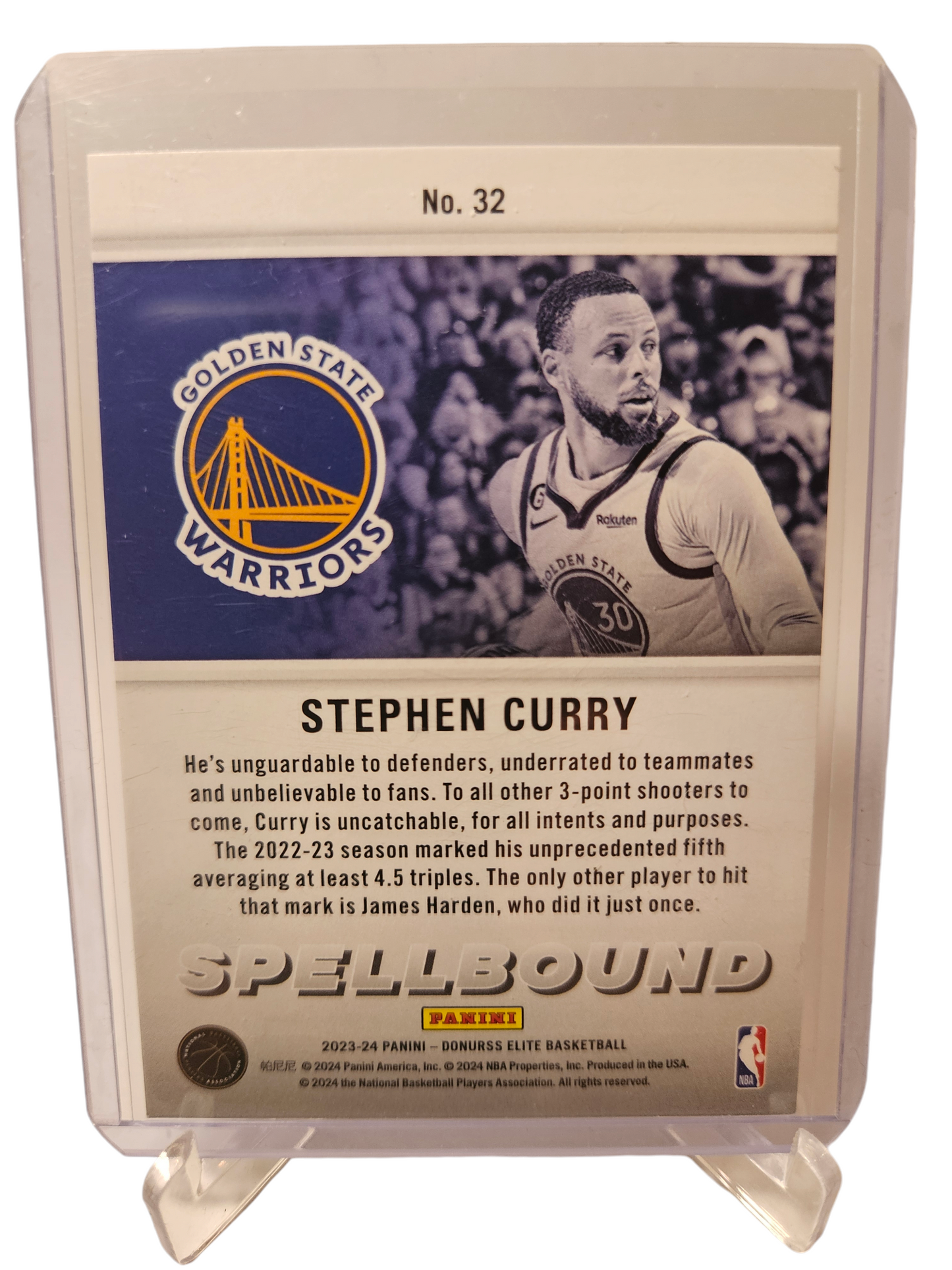 2023-24 Panini Donruss Elite #32 Stephen Curry Spellbound U