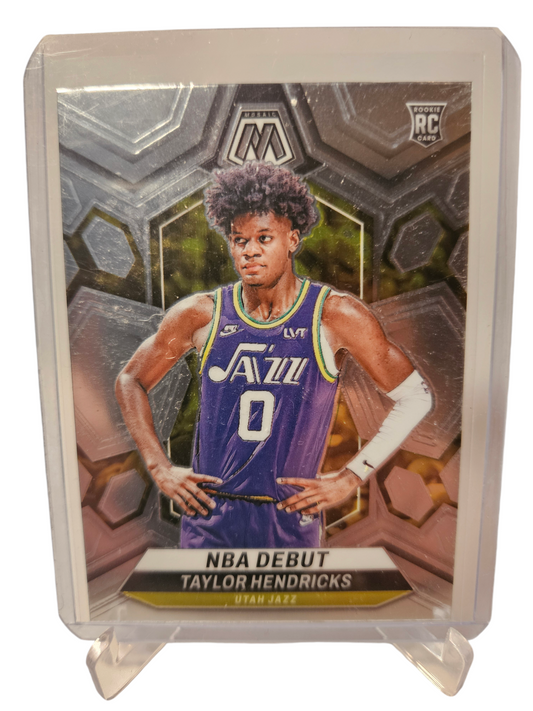 2023-24 Panini Mosaic #261 Taylor Hendricks Rookie Card NBA Debut