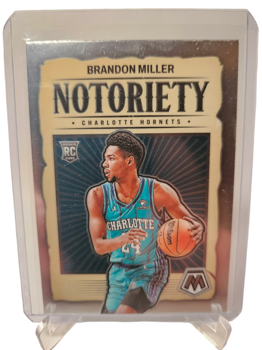 2023-24 Panini Mosaic #10 Brandon Miller Rookie Card Notoriety