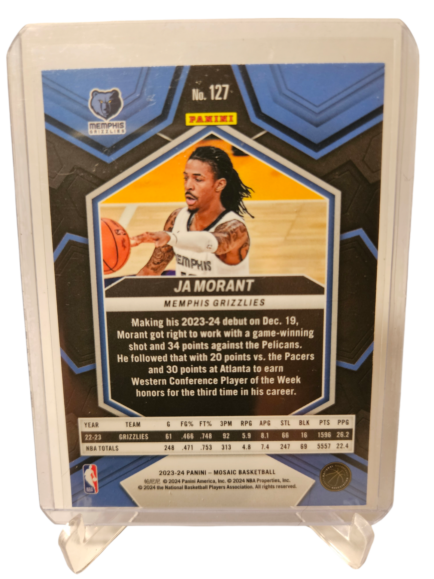 2023-24 Panini Mosaic #127 JA Morant