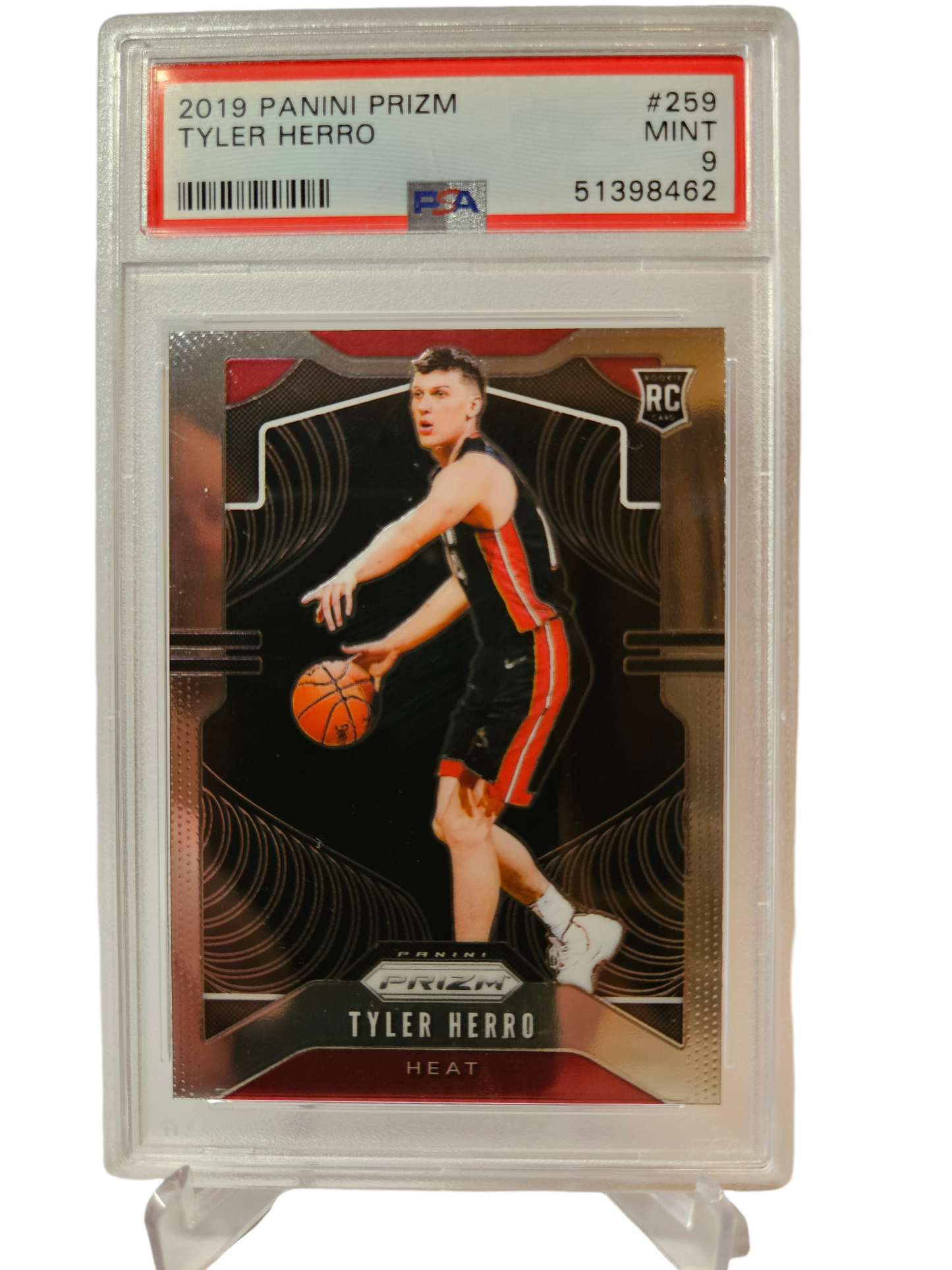 2019 Panini Prizm #259 Tyler Herro Rookie Card PSA9 Mint