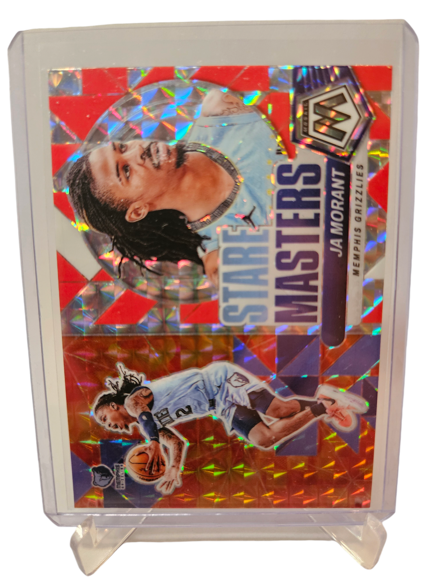 2023-24 Panini Mosaic #3 JA Morant Stare Masters Mosaic Prizm