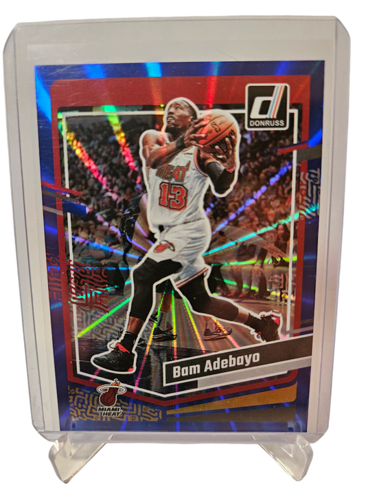 2023-24 Panini Donruss #71 Bam Adebayo Blue Laser Holo