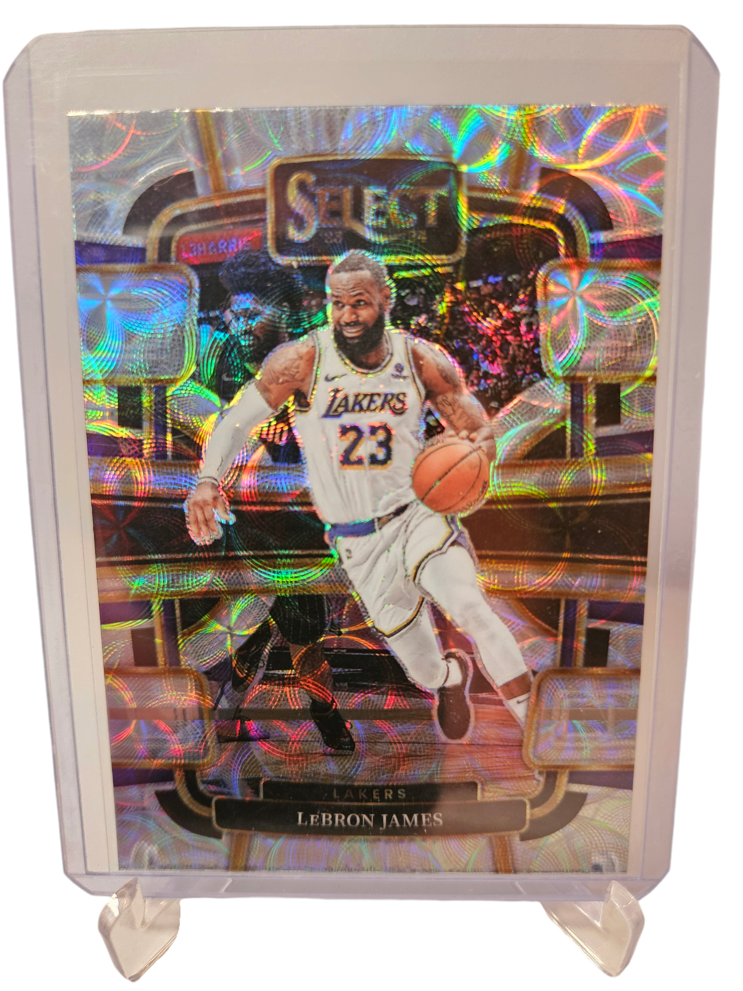 2023-24 Panini Select #66 Lebron James Concourse Silver Scope Prizm