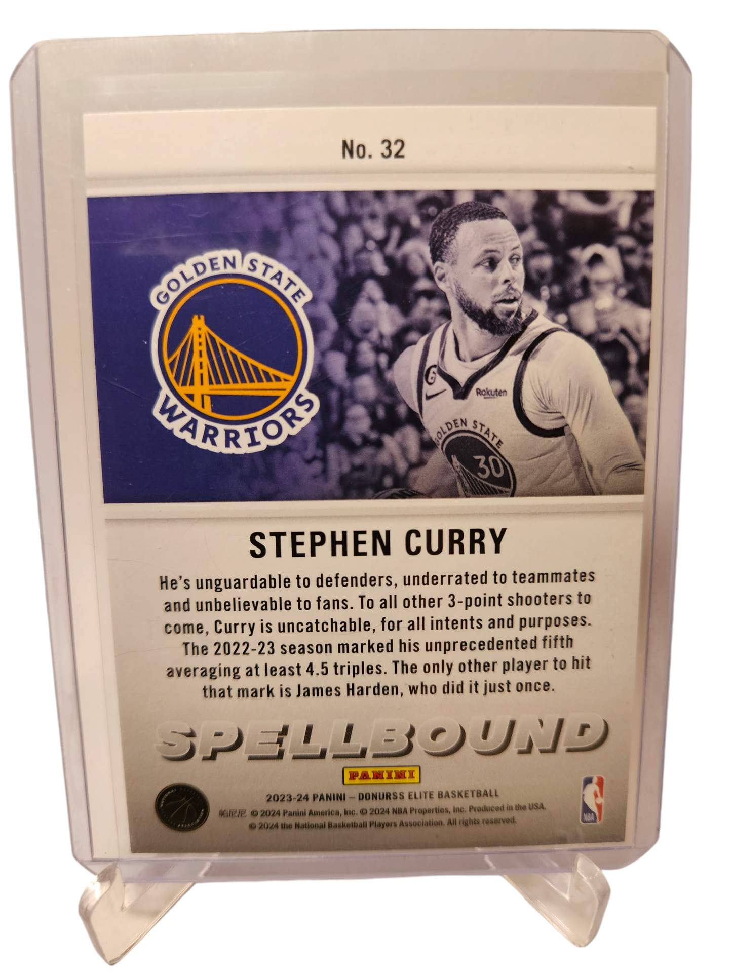 2023-24 Panini Donruss Elite International #32 Stephen Curry Spellbound U