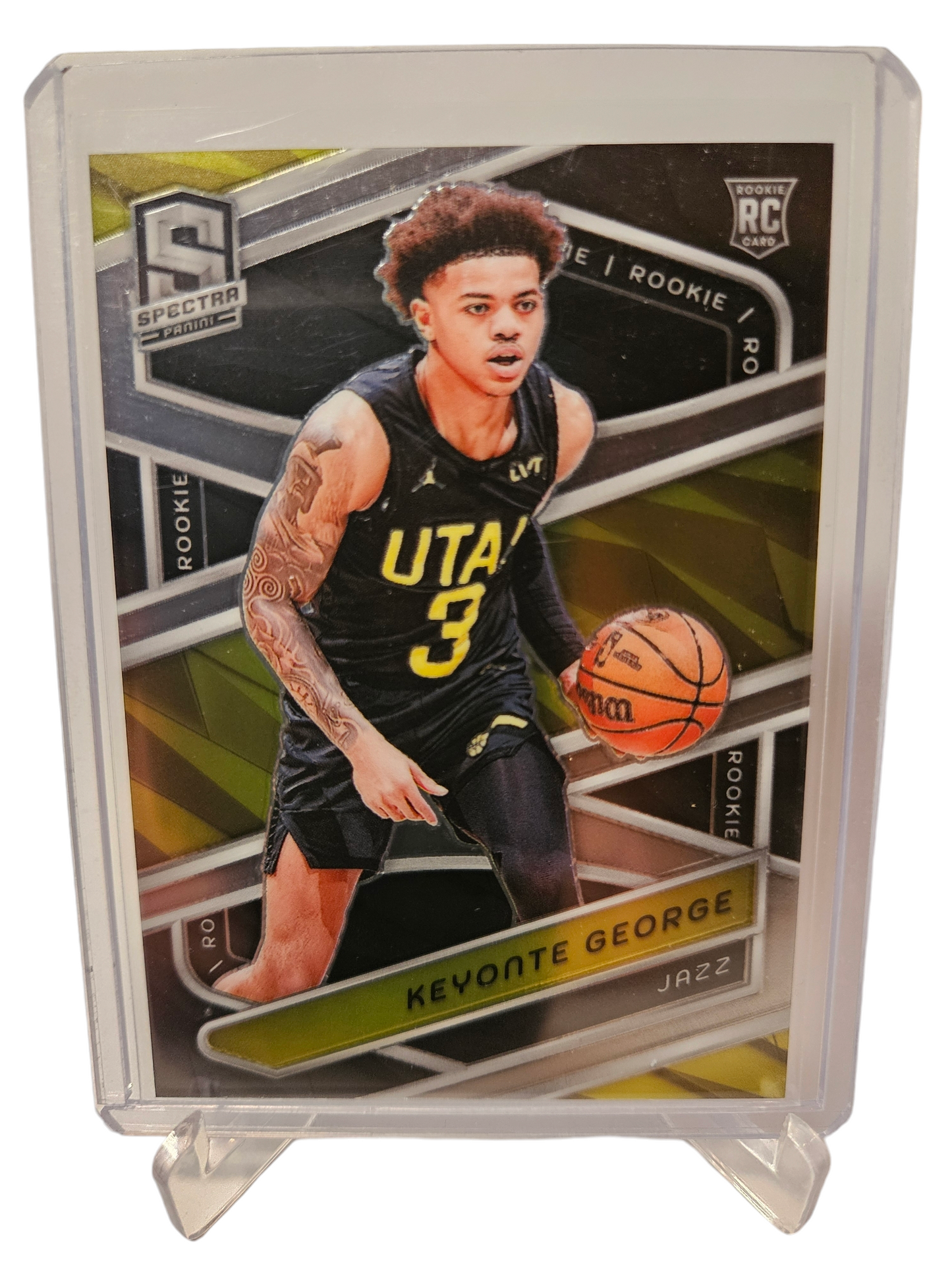 2023-24 Panini Spectra #135 Keyonte George Rookie Card