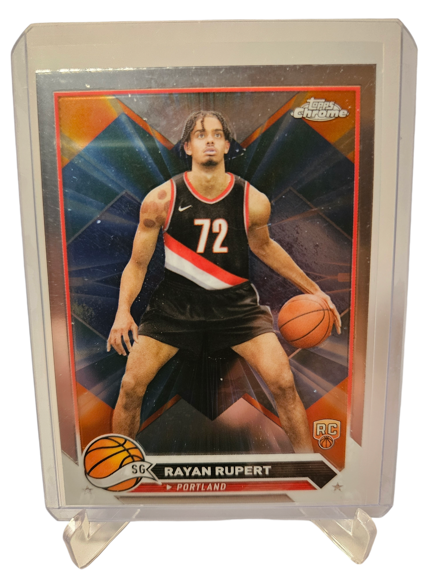 2023-24 Topps Chrome #155 Rayan Rupert Rookie Card