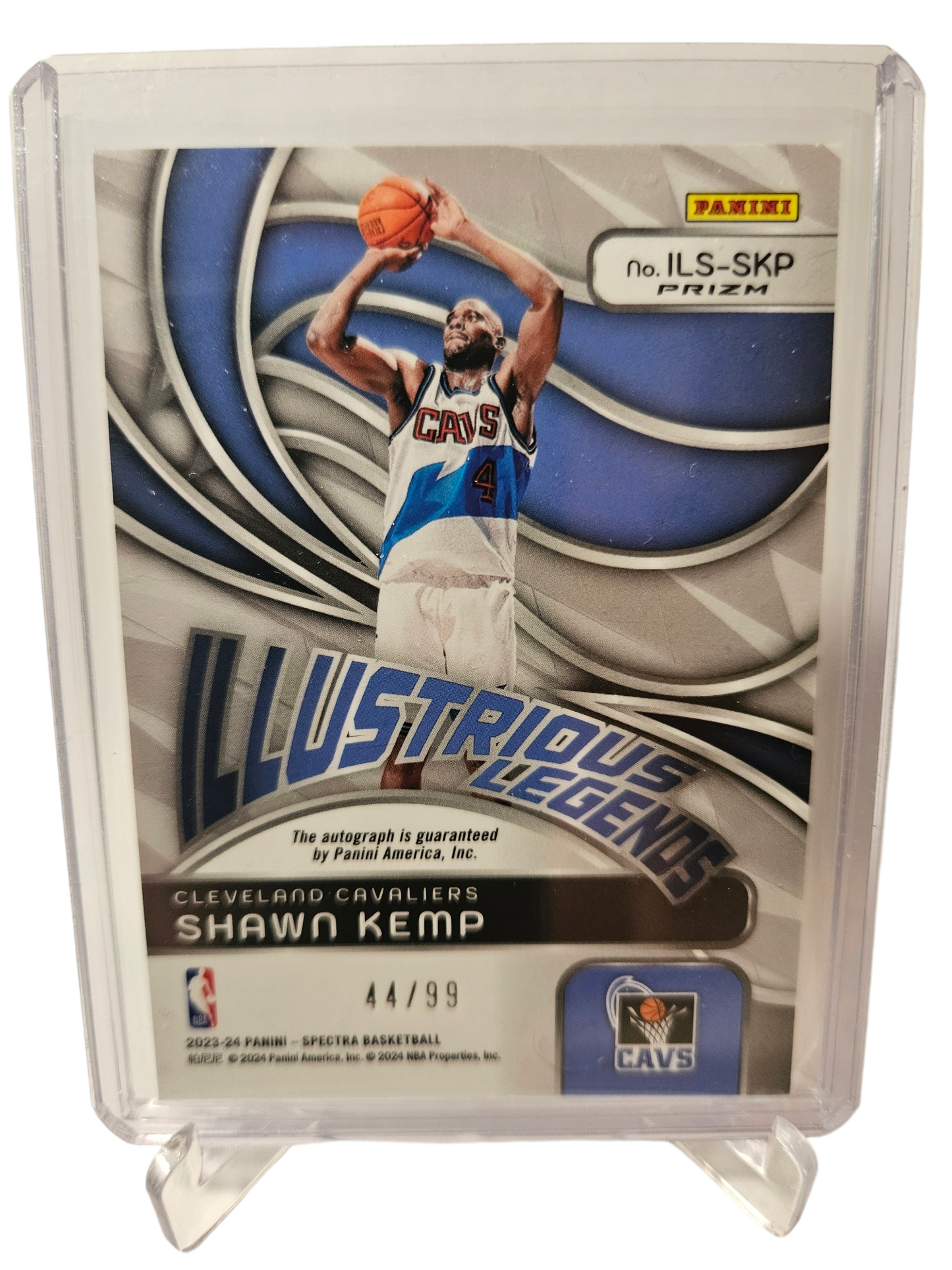 2023-24 Panini Spectra #ILS-SKP Shawn Kemp Illustrious Legends Autograph 44/99