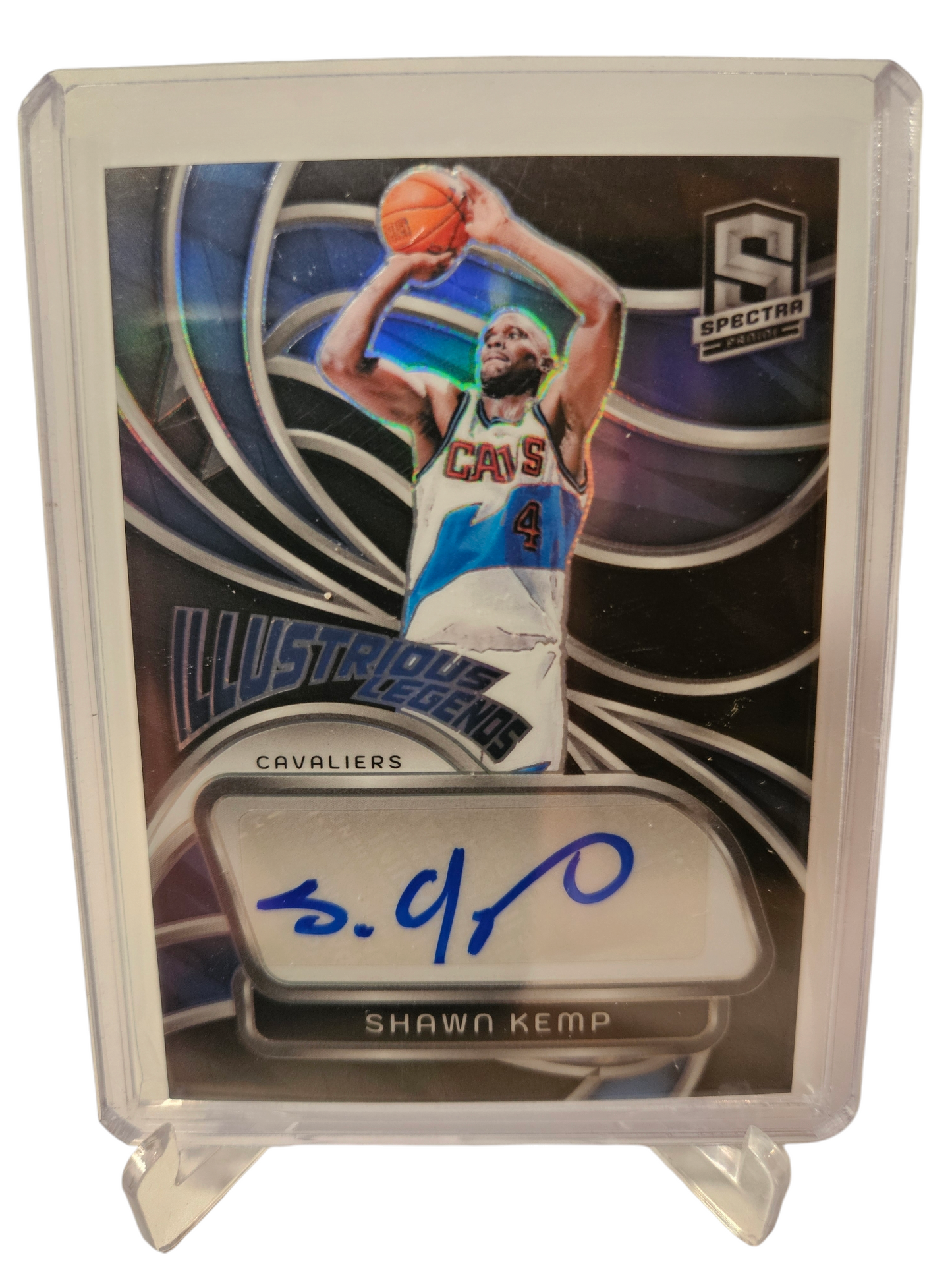 2023-24 Panini Spectra #ILS-SKP Shawn Kemp Illustrious Legends Autograph 44/99