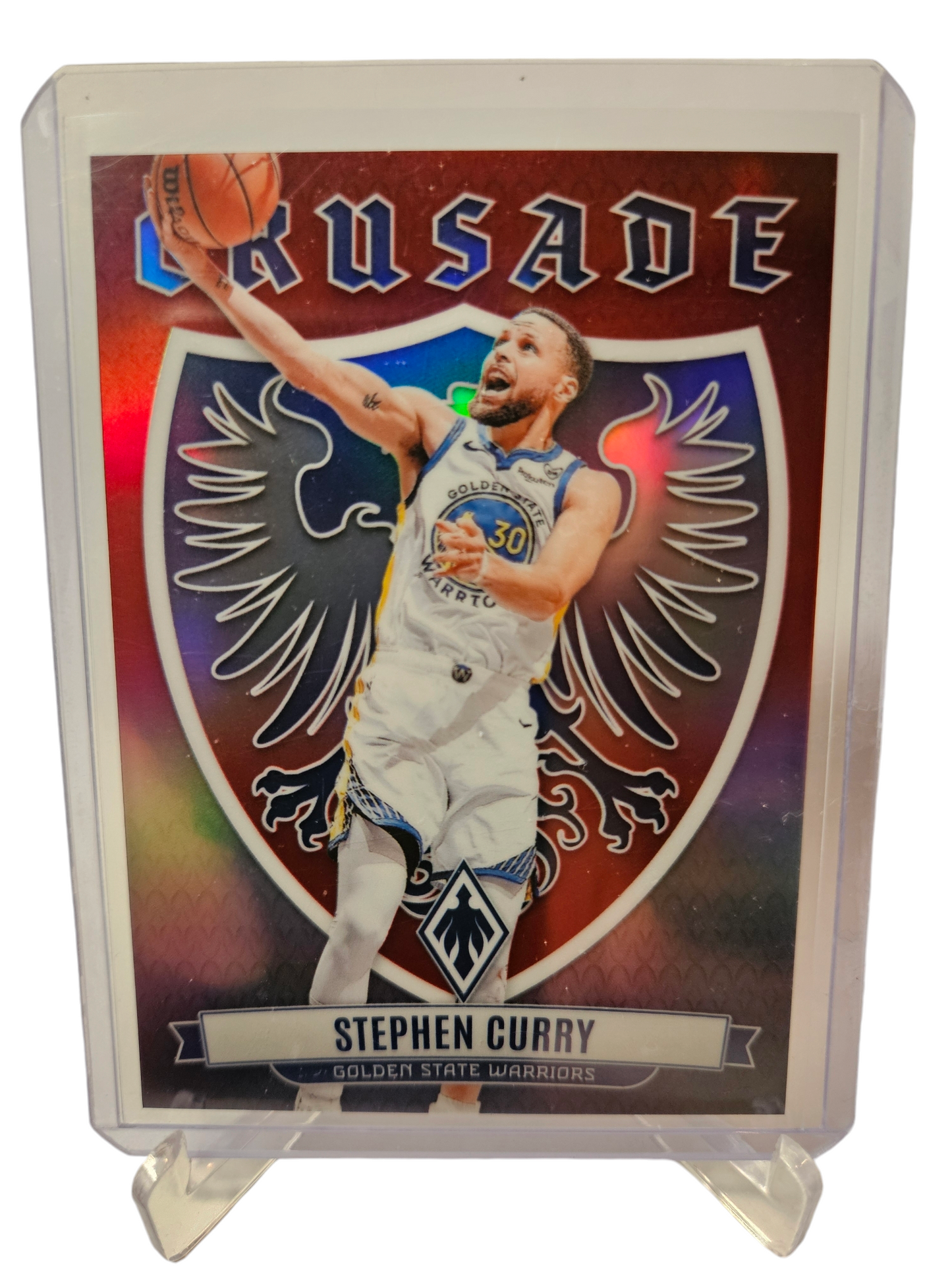 2023-24 Panini Phoenix #25 Stephen Curry Crusade Silver Holo 067/125