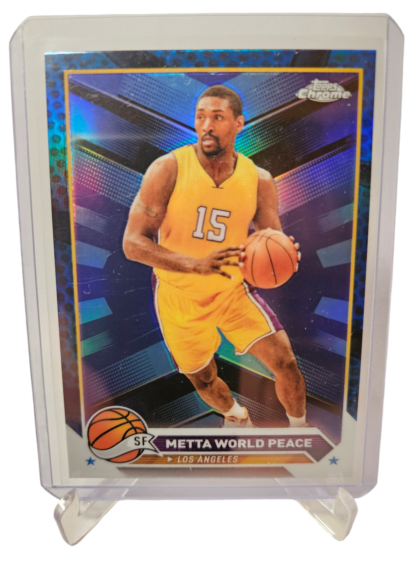 2023-24 Topps Chrome #13 Metta World Peace Silver Holo