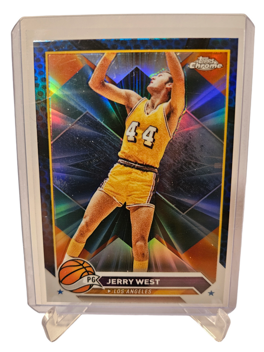 2023-24 Topps Chrome #125 Jerry West Silver Holo