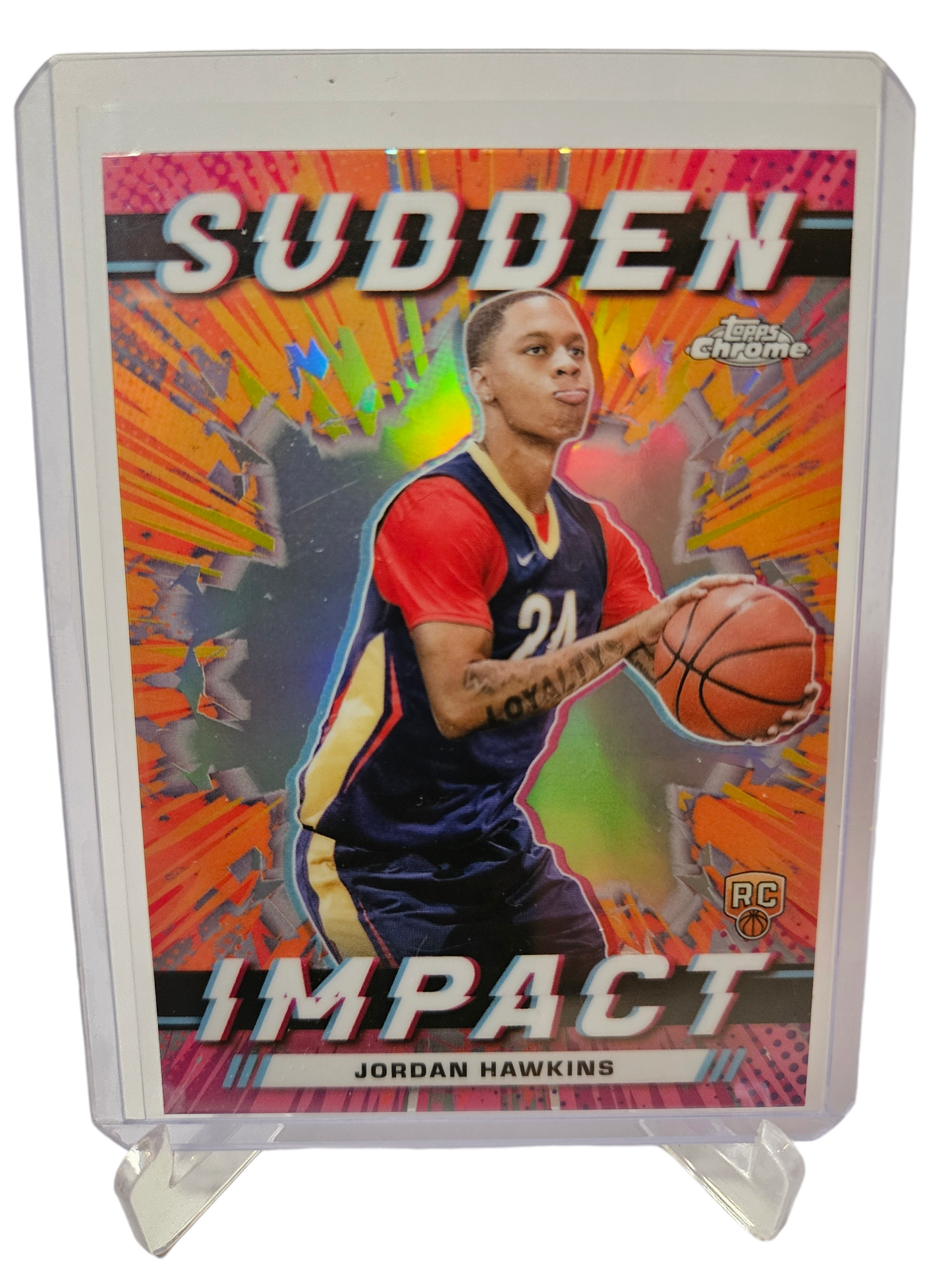 2023-24 Topps Chrome #SI-4 Jordan Hawkins Rookie Card Sudden Impact Holo