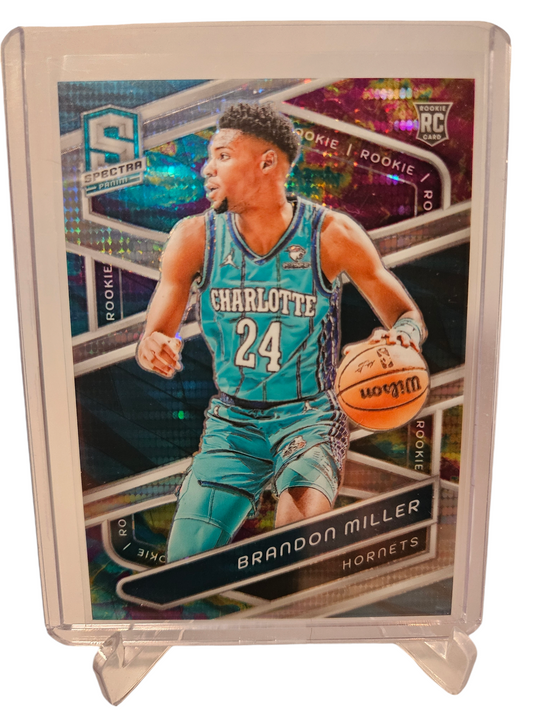 2023-24 Panini Spectra #161 Brandon Miller Rookie Card 107/125