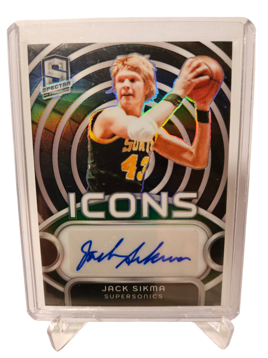 2023-24 Panini Spectra #IA-JSK Jack Sikma Icons Autograph 25/99