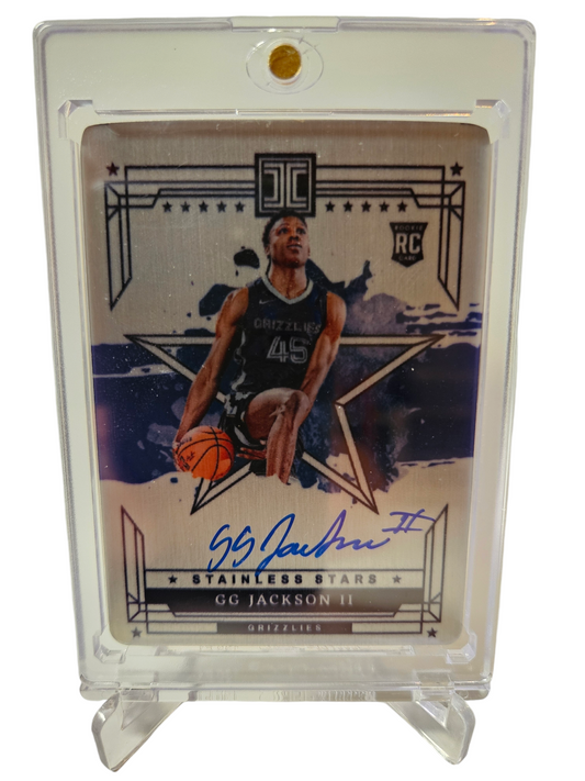 2023-24 Panini Impeccable #SSA-GGJ GG Jackson II Rookie Card Stainless Stars On Card Autograph 49/75