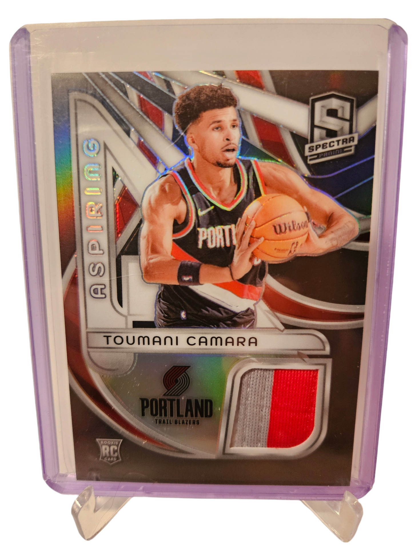 2023-24 Panini Spectra #ASP-TOU Toumani Camara Rookie Card Aspiring Patch 091/149