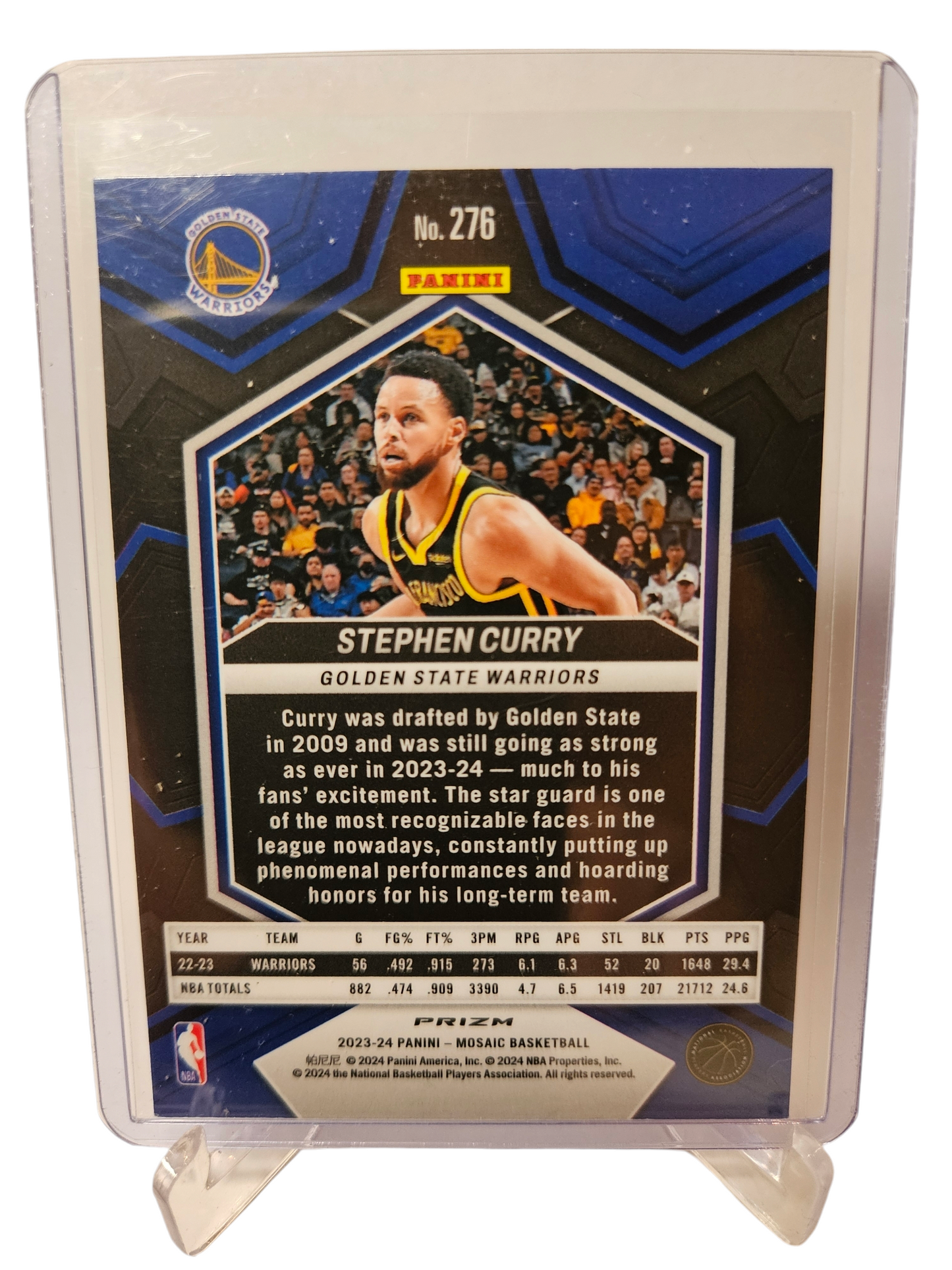 2023-24 Panini Mosaic #276 Stephen Curry City Edition Red Mosaic Prizm