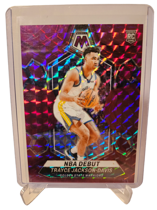 2023-24 Panini Mosaic #254 Trayce Jackson-Davis Rookie Card NBA Debut Purple Mosaic Prizm 37/99