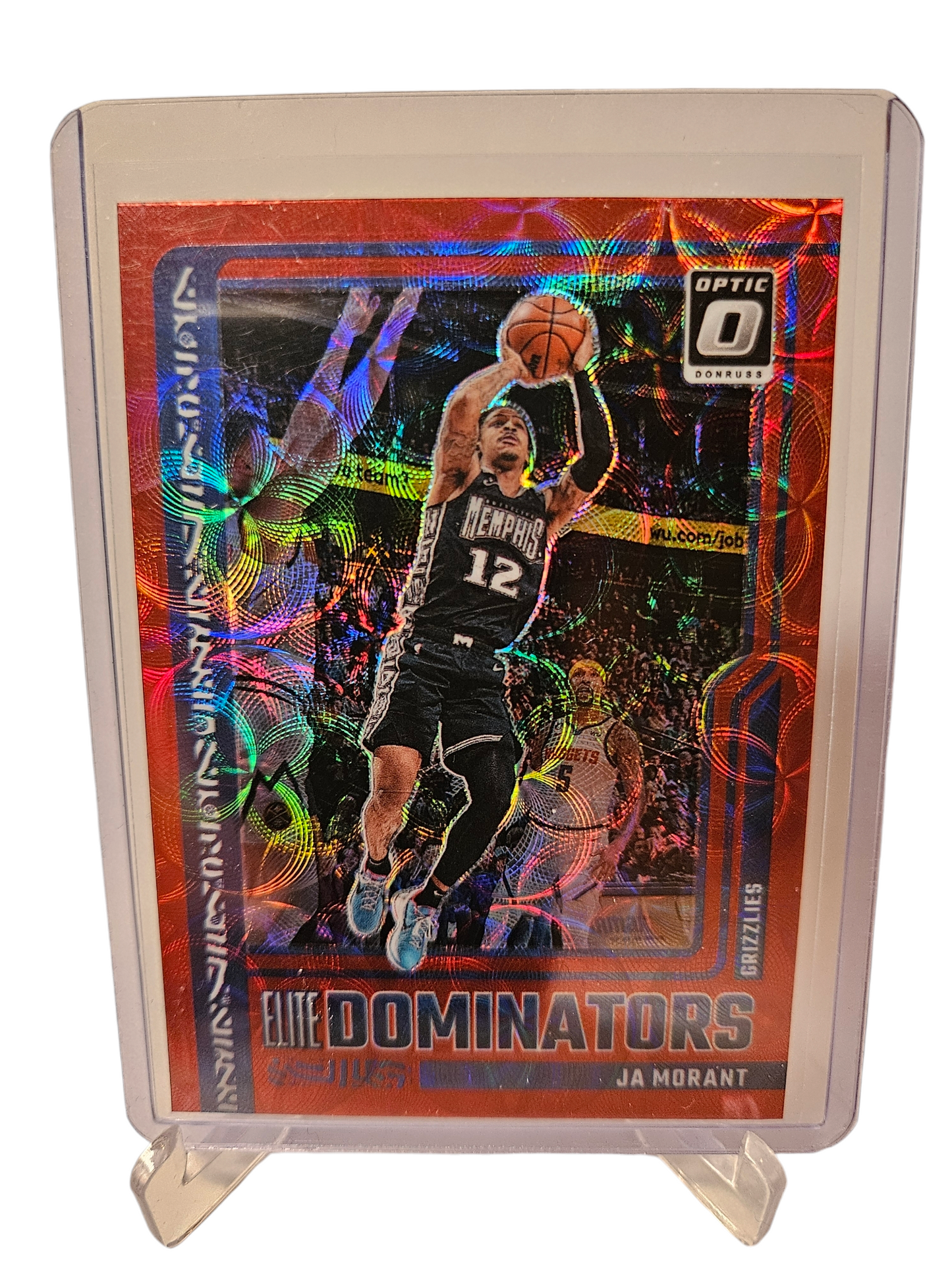 2023-24 Panini Donruss Optic #14 JA Morant Elite Dominators Red Scope Prizm