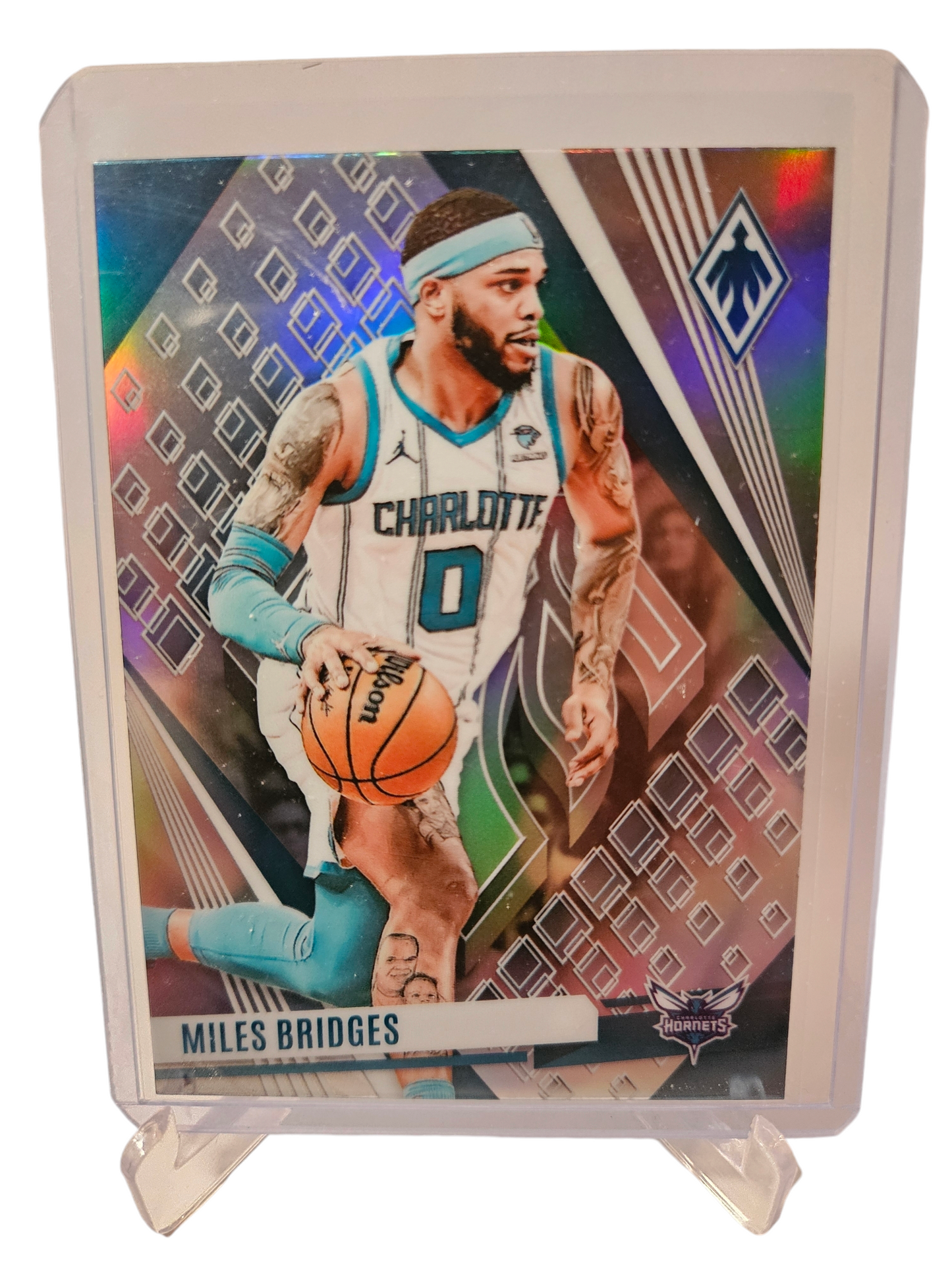 2023-24 Panini Phoenix #46 Miles Bridges Silver Holo