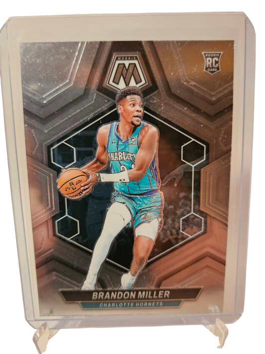 2023-24 Panini Mosaic #202 Brandon Miller Rookie Card