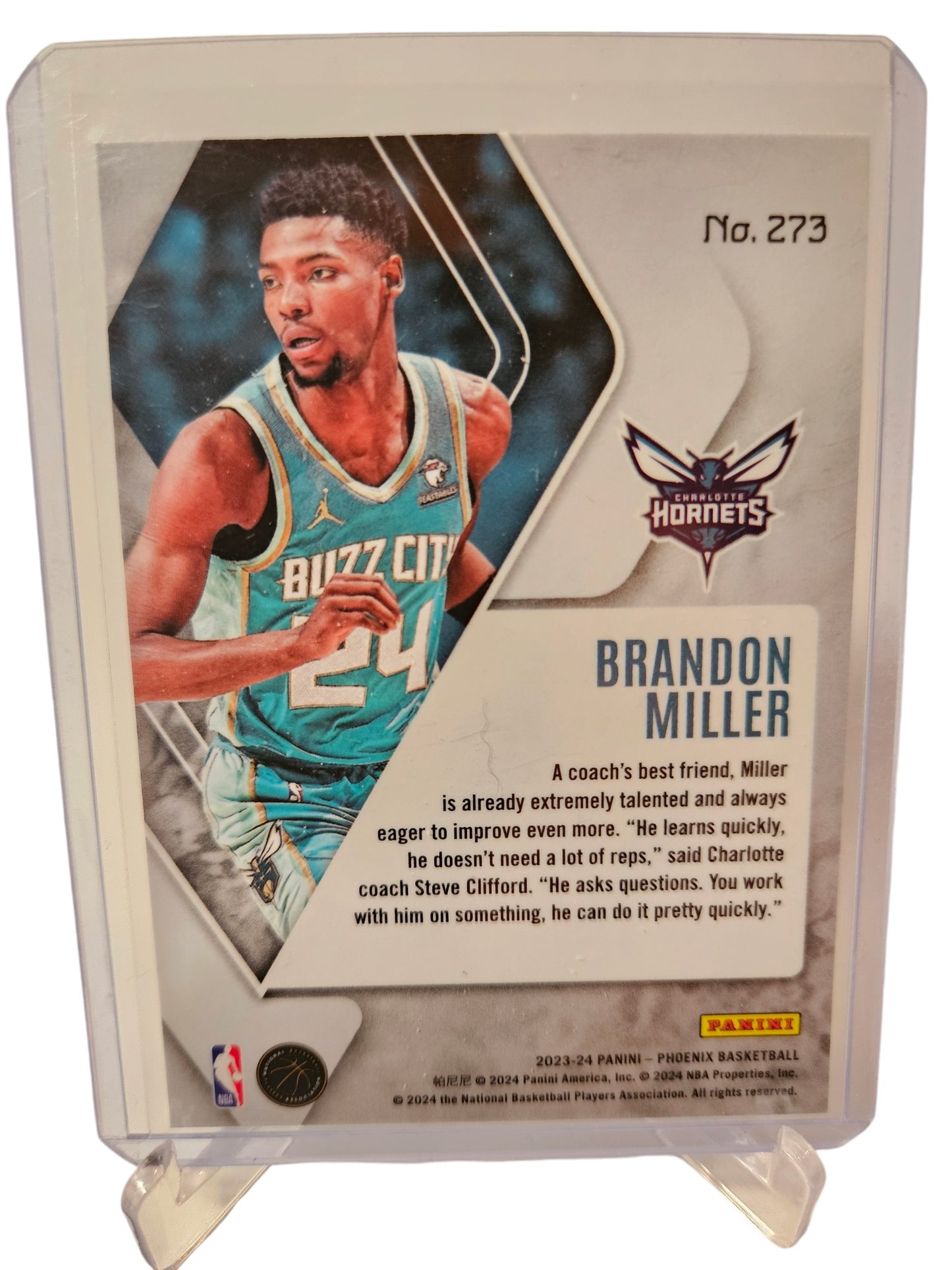 2023-24 Panini Phoenix #273 Brandon Miller Rookie Card