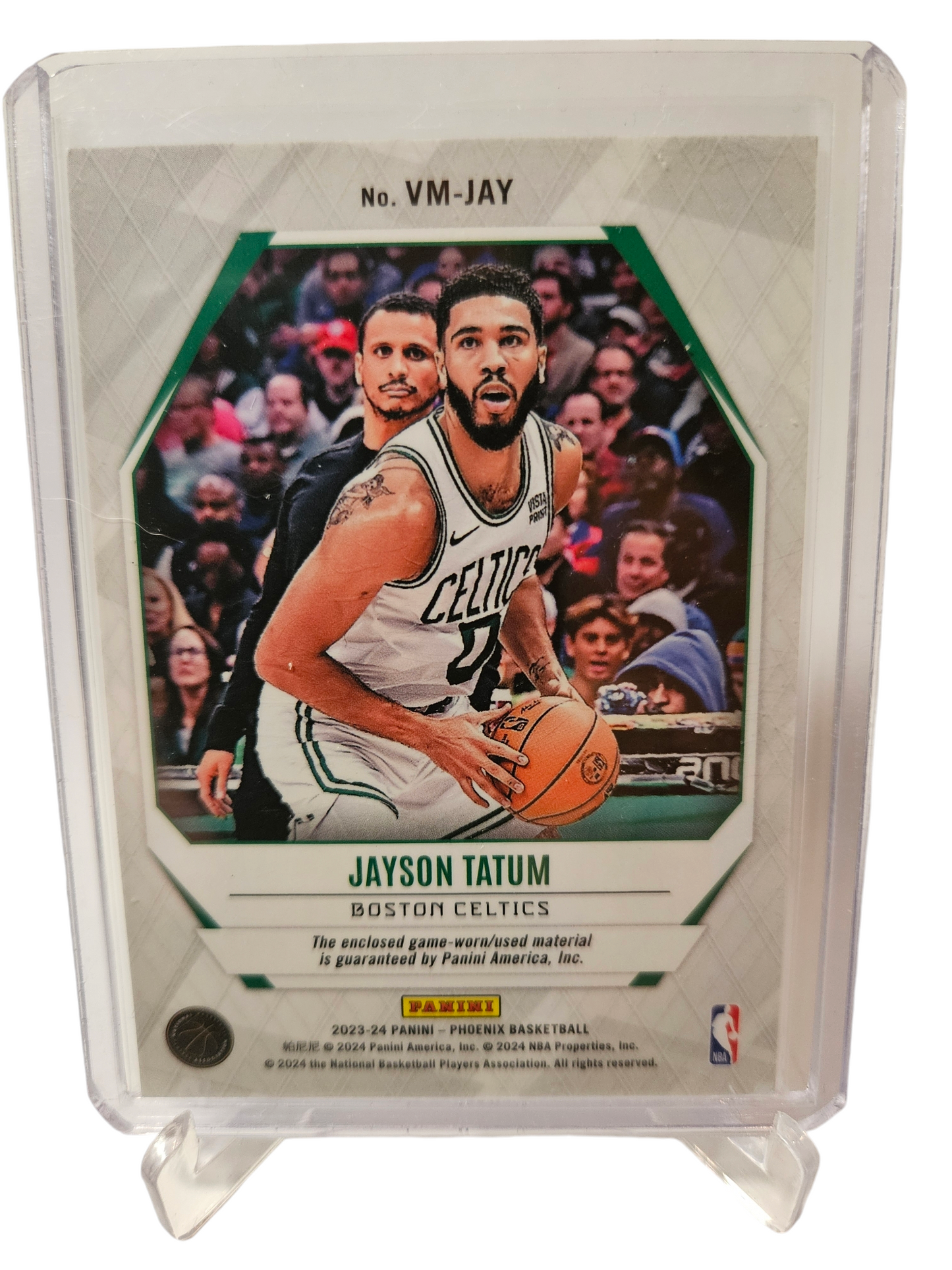 2023-24 Panini Phoenix #VM-JAY Jayson Tatum Game Worn Patch