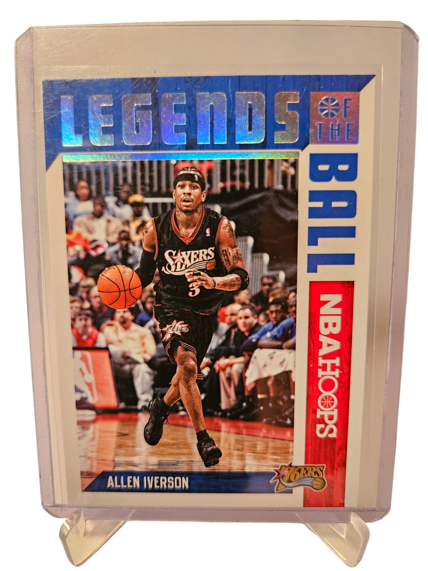 2017-18 Panini Hoops #16 Allen Iverson Legends Of The Ball Holo