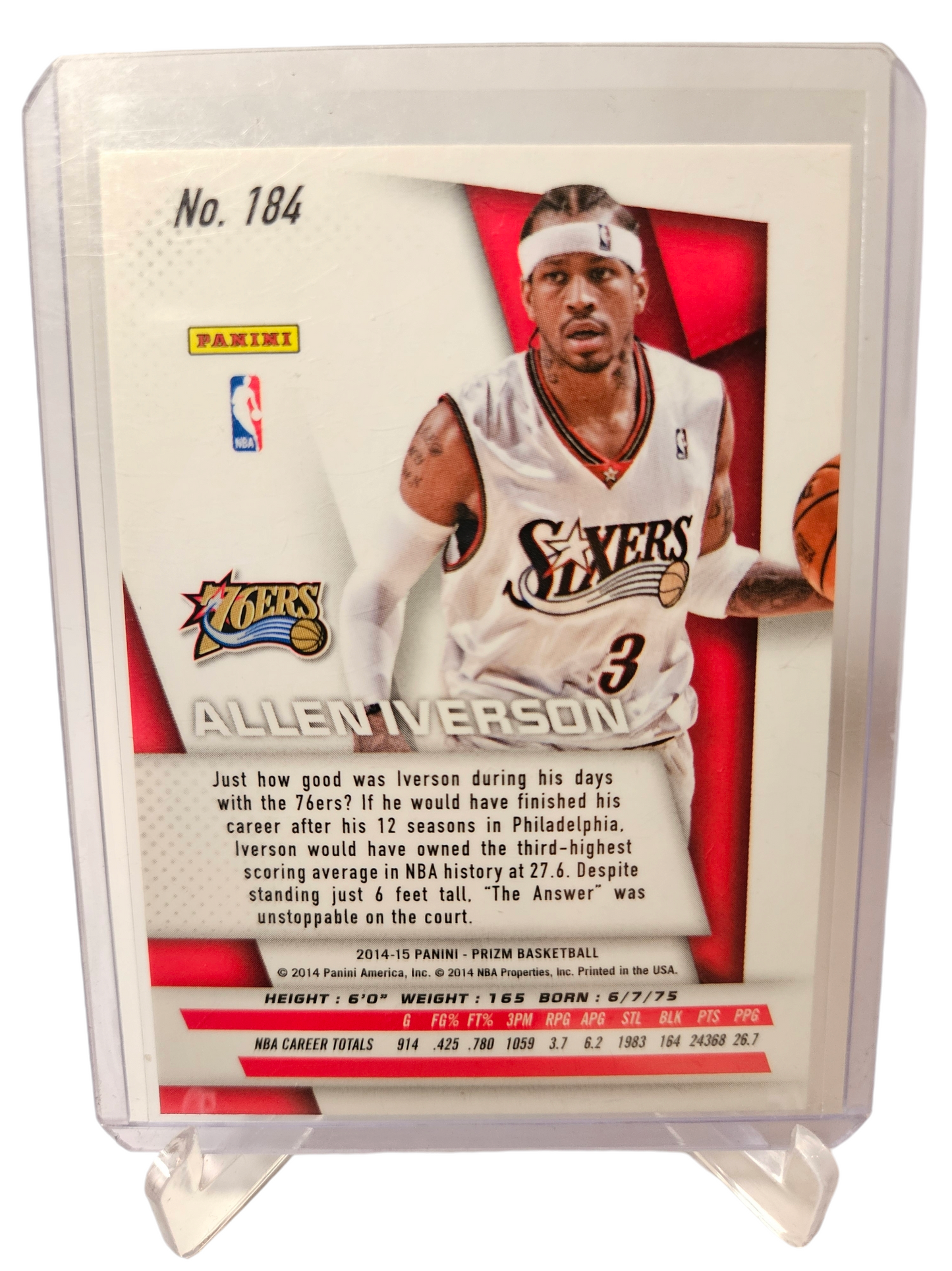 2014-15 Panini Prizm #184 Allen Iverson