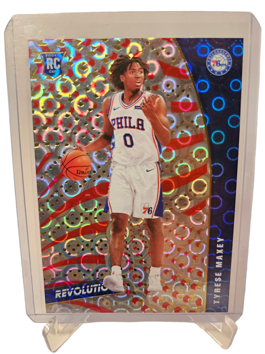 2020-21 Panini Revolution #148 Tyrese Maxey Rookie Card Groove