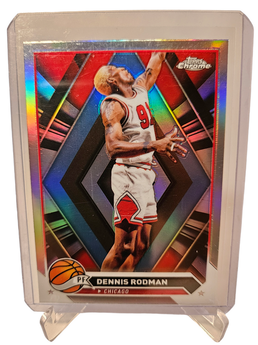 2023-24 Panini Topps Chrome #87 Dennis Rodman Refractor