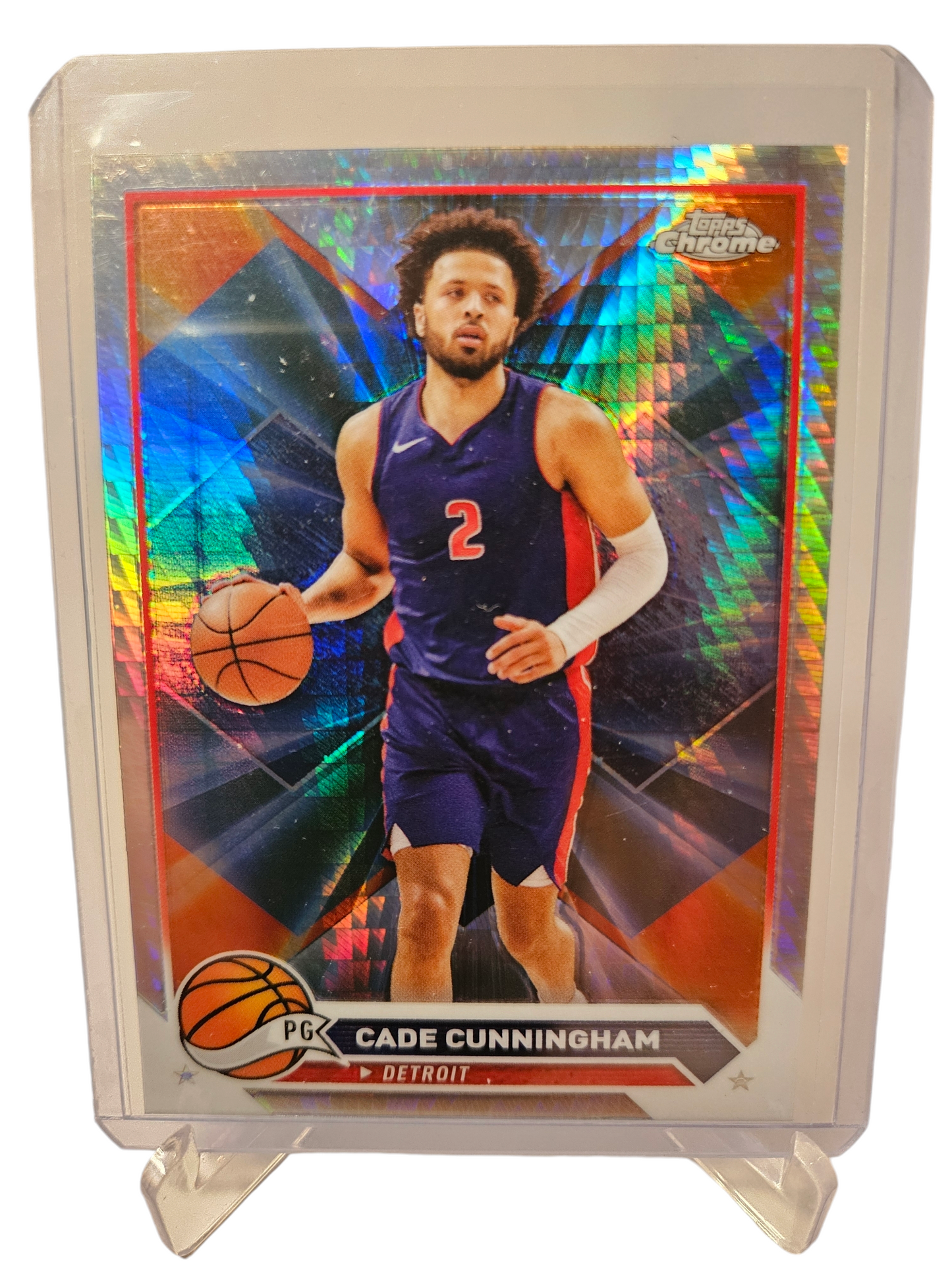 2023-24 Topps Chrome #107 Cade Cunningham Hyper