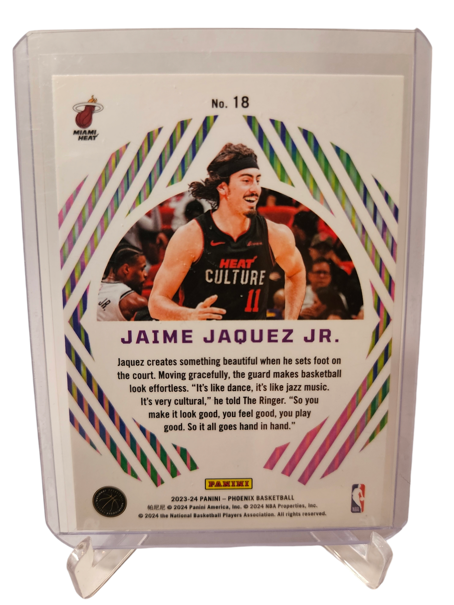 2023-24 Panini Phoenix #18 Jamie Jaquez JR Rookie Card Mystique