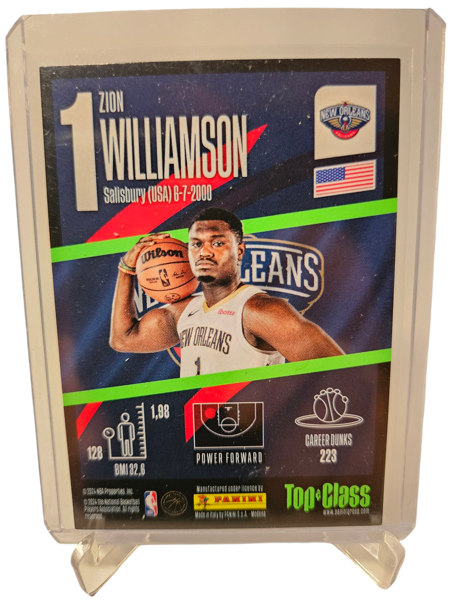 2023-24 Panini Top Class #175 Zion Williamson Max Power