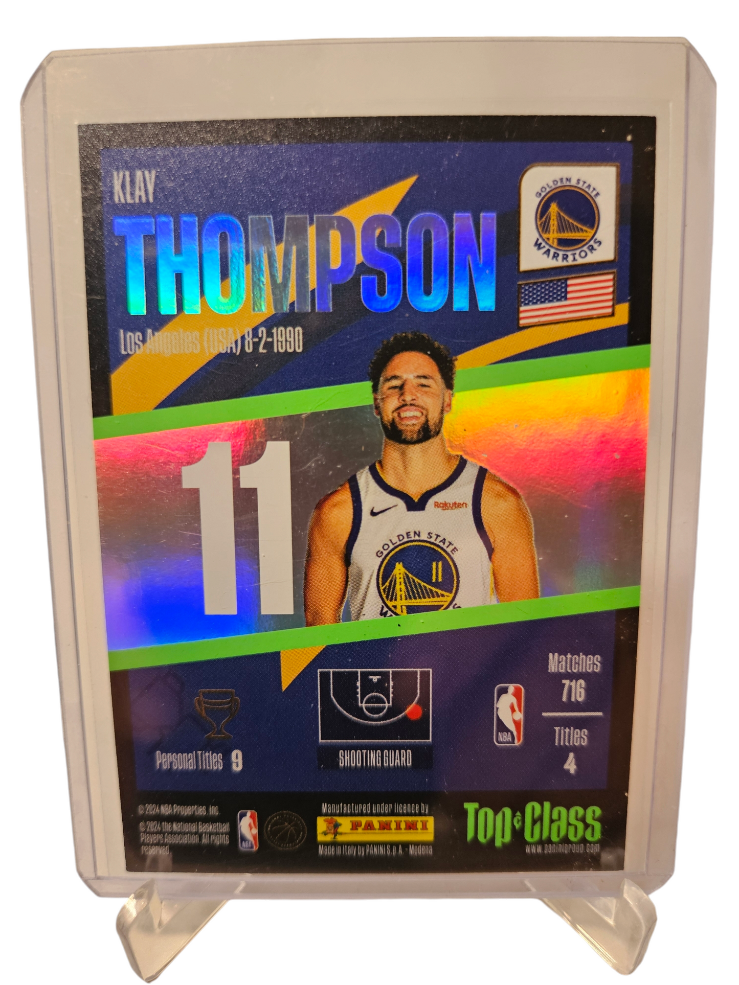 2023-24 Panini Top Class #192 Klay Thompson Winner