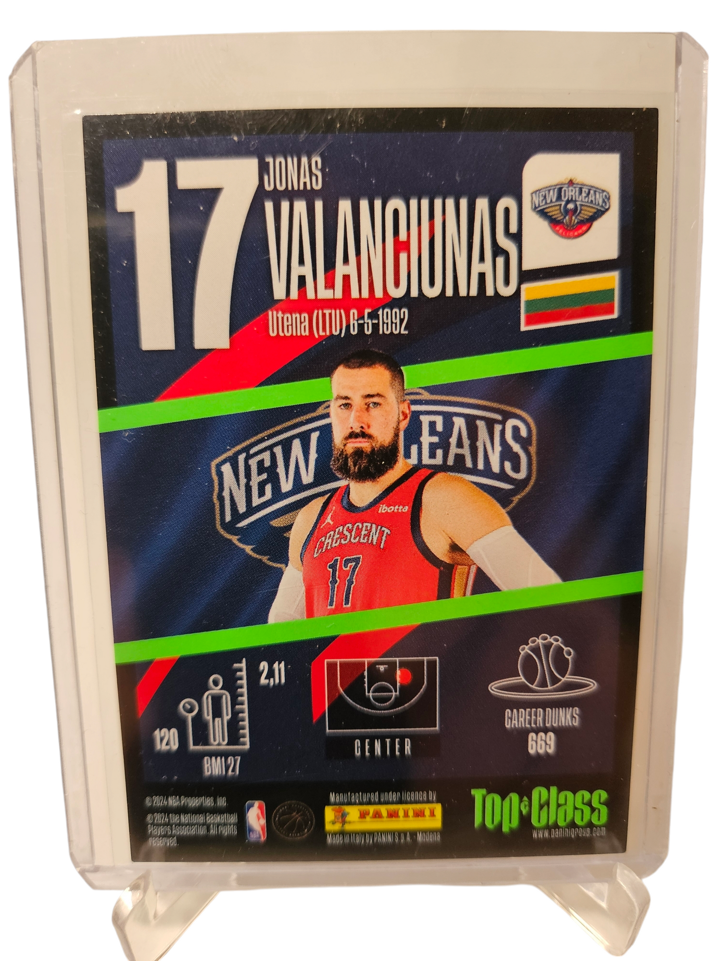 2023-24 Panini Top Class #176 Jonas Valanciunas Max Power