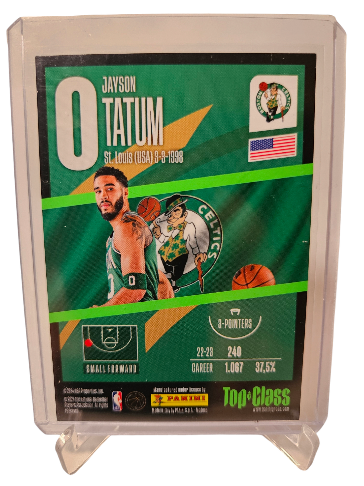 2023-24 Panini Top Class #200 Jayson Tatum Rainbow Master