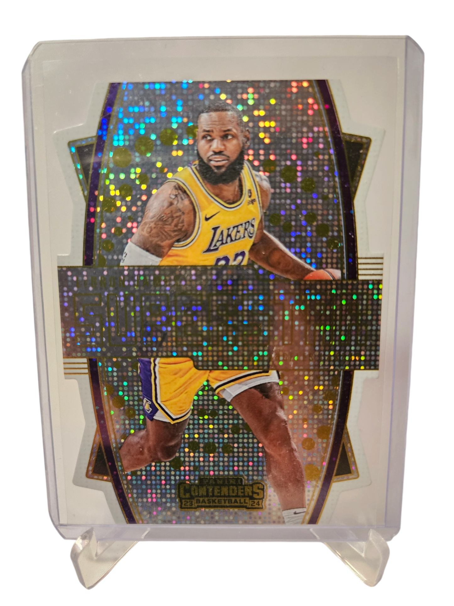 2022-23 Panini Contenders #4 Lebron James Superstars Die Cut