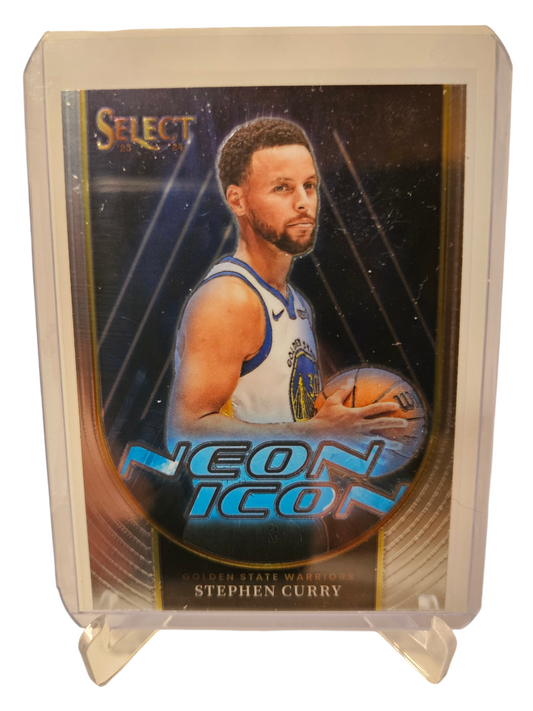 2023-24 Panini Select #4 Stephen Curry Neon Icon