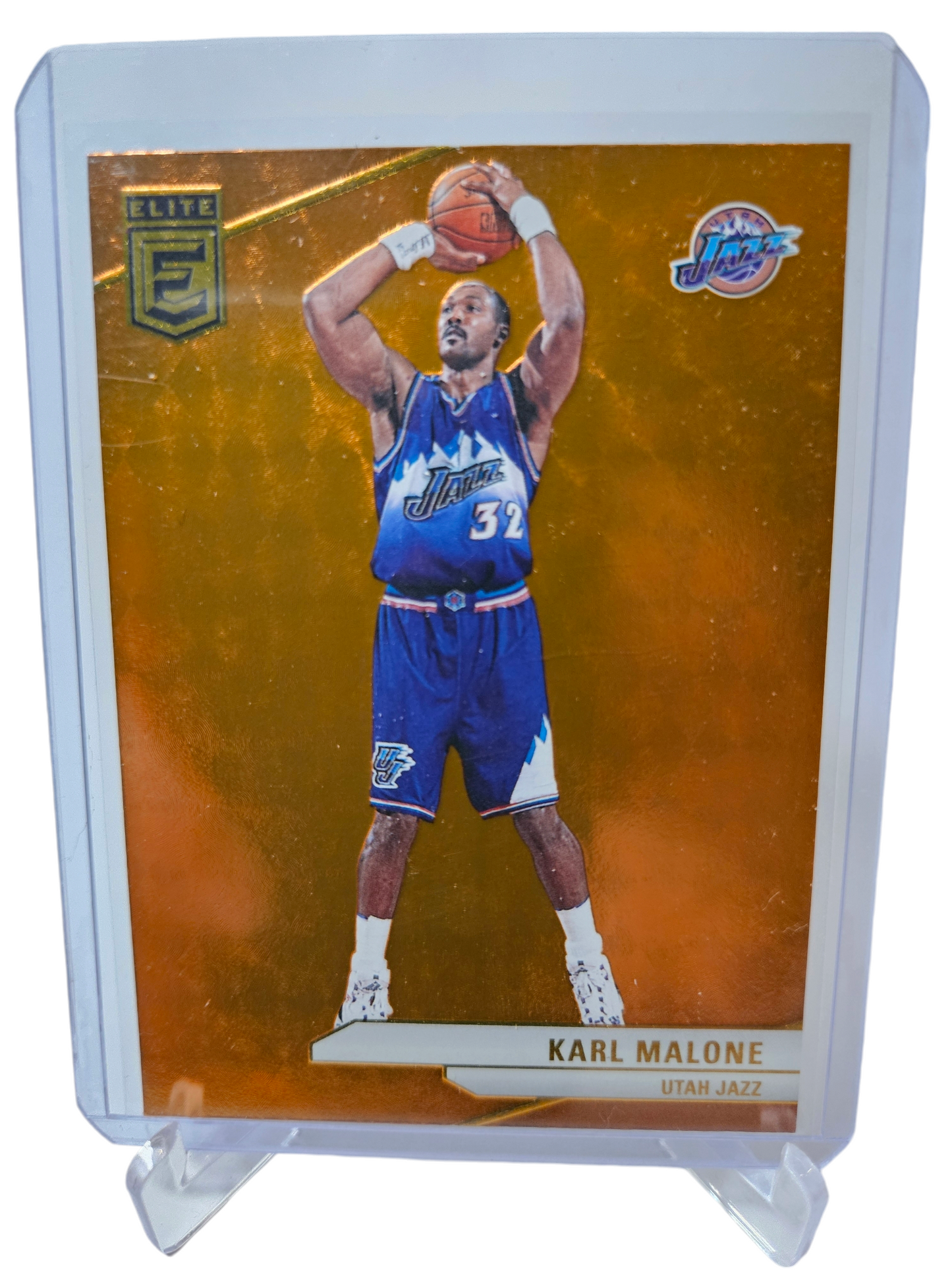 2023-24 Panini Donruss Elite #87 Karl Malone Elite Orange