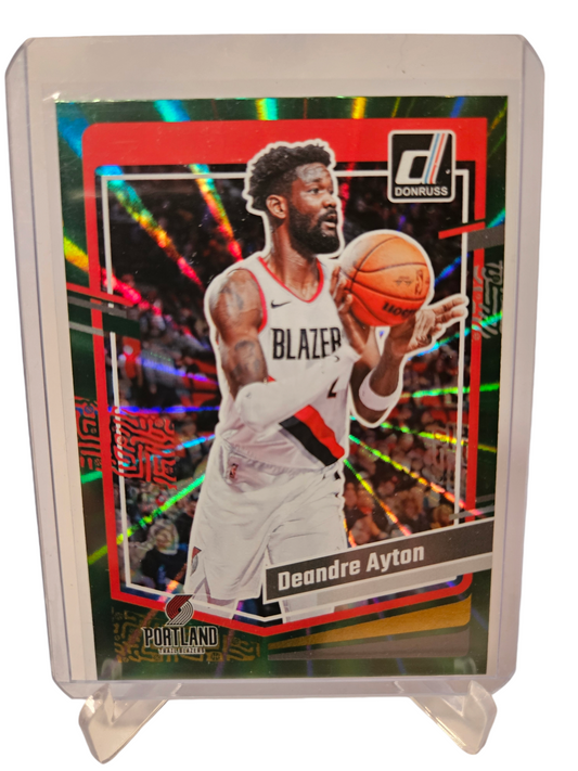 2023-24 Panini Donruss #72 Deandre Ayton Green Holo Laser